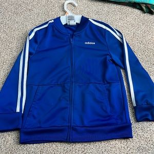 Adidas track jacket for boy kid  blue